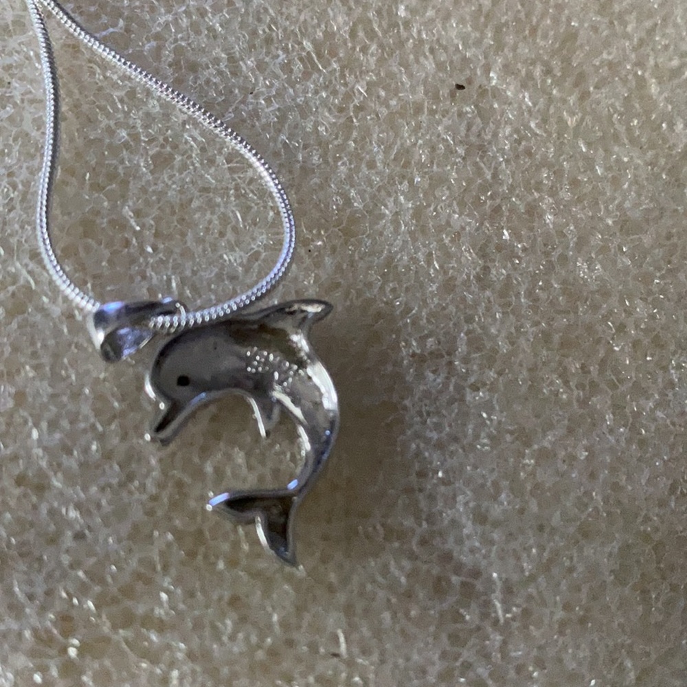 Vintage 924 JCM dolphin necklace - Picture 5 of 5